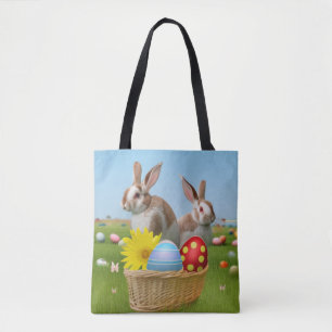 Pasen met Bunny voor een positieve stemming Tote Bag
