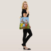 Pasen met Bunny voor een positieve stemming Tote Bag (Op model)