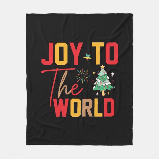 Pasen met cadeau voor de wereld fleece deken (Voorkant)