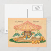 Pasen met eiermossel  Pasen Feestdagenkaart (Voorkant / Achterkant)