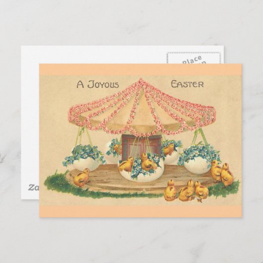 Pasen met eiermossel  Pasen Feestdagenkaart (Voorkant / Achterkant)