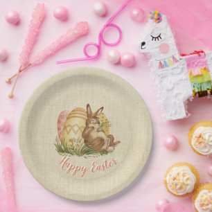 Pasen met gekleurde eieren Waterverf Papieren Bordje