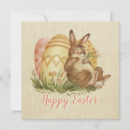 Pasen met gekleurde Waterverf Kaart eieren