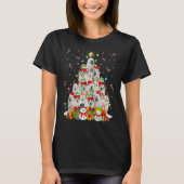 Pasen met kerstverlichting Grote Pyreneeën Hond Ke T-shirt (Voorkant)