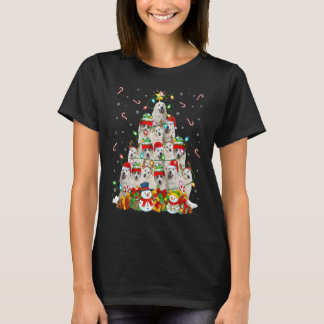Pasen met kerstverlichting Grote Pyreneeën Hond Ke T-shirt