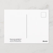 Pasen met konijn. Briefkaart (Achterkant)