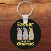 Pasen Met Mijn Gnomies Grappige Pasen Kabouters Sleutelhanger (Voorkant)