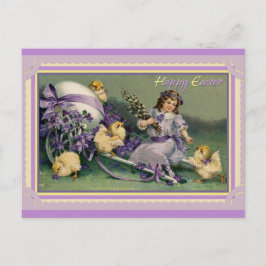 Pasen met  Paars Briefkaart