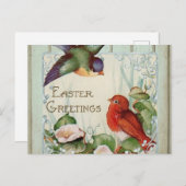 Pasen met  vogelgriep briefkaart (Voorkant / Achterkant)