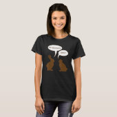 Pasen mijn Butt Hurts Chocolate Bunny Rabbit T-shirt (Voorkant volledig)