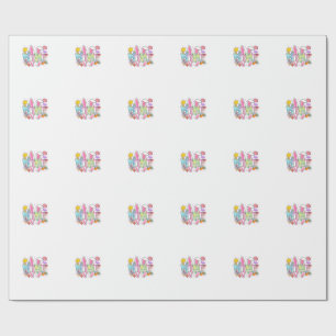 Pasen Mimi Konijn Oren Coquette Strik Pasen Konijn Cadeaupapier