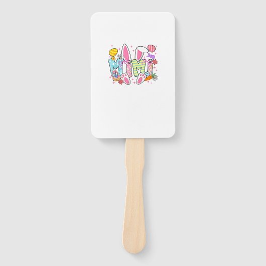 Pasen Mimi Konijn Oren Coquette Strik Pasen Konijn Handwaaier (Voorkant)