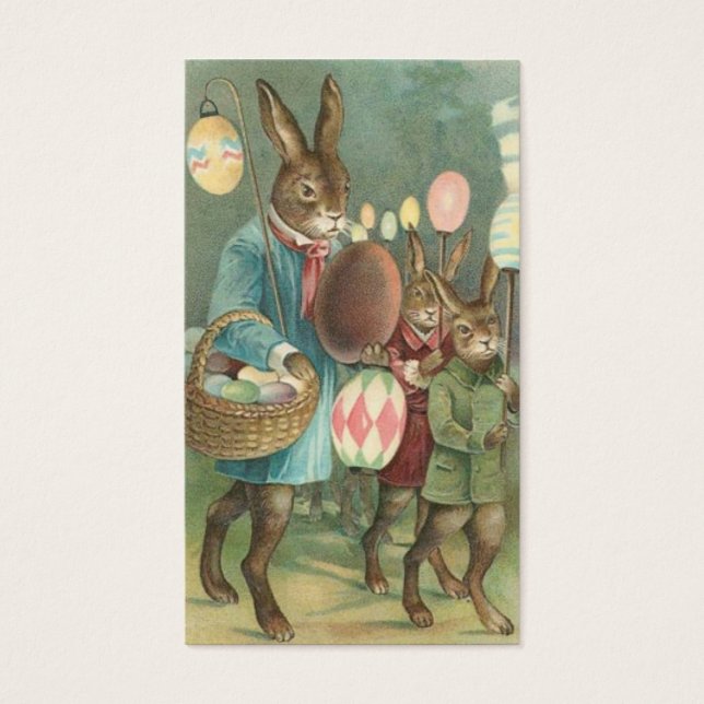  Pasen Mini Doodle Wenskaarten Visitekaartje (Voorkant)