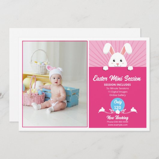 Pasen Mini Sessie Sjabloon (Voorkant / Achterkant)