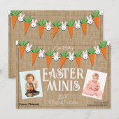 Pasen Minis Mini Fotosessie Flyer Kaart (Voorkant / Achterkant)