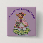  Pasen Miss Button Pin (Voorkant)