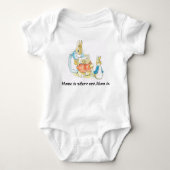 Pasen, moederkonijn Beatrix potter baby Romper (Voorkant)