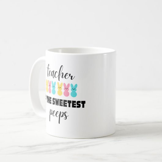 Pasen mok cadeau voor de leerkracht (Voorkant links)