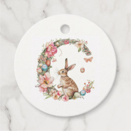 Pasen Monogram C (Naam aanpasbaar) Favor Tags Bedankjes Labels