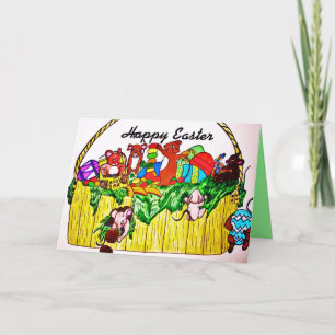 PASEN, MUIZEN STELEN SNOEP kaart