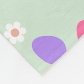 Pasen naadloos patroon. Gekleurde eieren en bloeme Fleece Deken (Hoek)