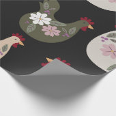 Pasen naadloos patroon met kip. cadeaupapier (Hoek)