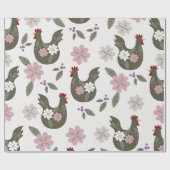 Pasen naadloos patroon met kip. cadeaupapier (Vlak)