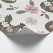 Pasen naadloos patroon met kip. cadeaupapier (Hoek)