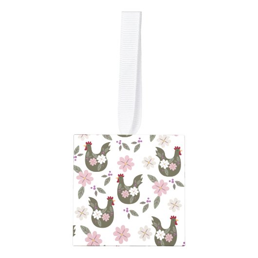 Pasen naadloos patroon met kip. decoratie (Voorkant)