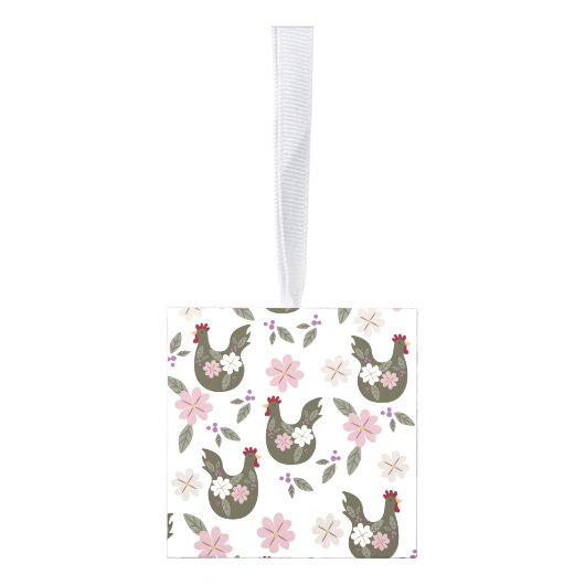 Pasen naadloos patroon met kip. decoratie (Rechts)