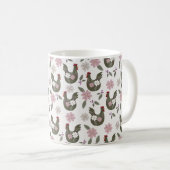 Pasen naadloos patroon met kip. koffiemok (Voorkant rechts)