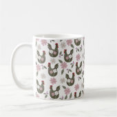 Pasen naadloos patroon met kip. koffiemok (Links)