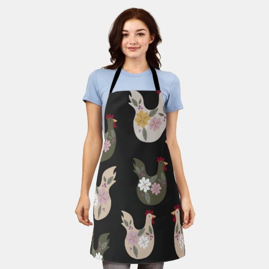 Pasen naadloos patroon met kip. schort (Gedragen)