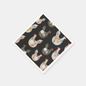 Pasen naadloos patroon met kip. servet (Hoek)