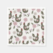 Pasen naadloos patroon met kip. servet (Voorkant)