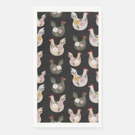 Pasen naadloos patroon met kip. servet