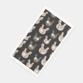 Pasen naadloos patroon met kip. servet (Hoek)