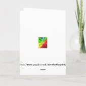 Pasen narcis kaart (Achterkant)