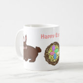 Pasen nesten met Bunnies Koffiemok (Voorkant links)