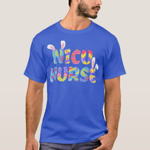 Pasen NICU Zurse Koute Bunny Ears Happy Paaseieren T-shirt
