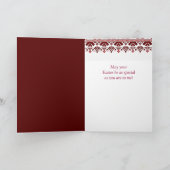 Pasen Niece Oekraïense etnisch borduurwerk Kaart (Binnen)