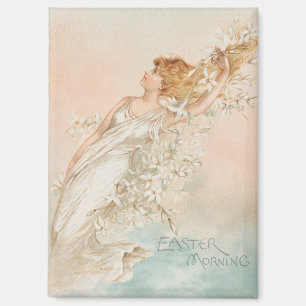 "Pasen Ochtend" - Antieke Print, L. Prang & Co. Magneet