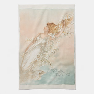 "Pasen Ochtend" - Oude Afdruk, L. Prang & Co. Theedoek