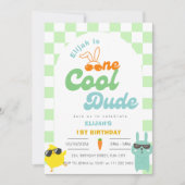 Pasen One Cool Dude Boy 1e verjaardag Kaart (Voorkant)