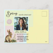 Pasen onroerend goed bedrijf feestdagenkaart (Achterkant)