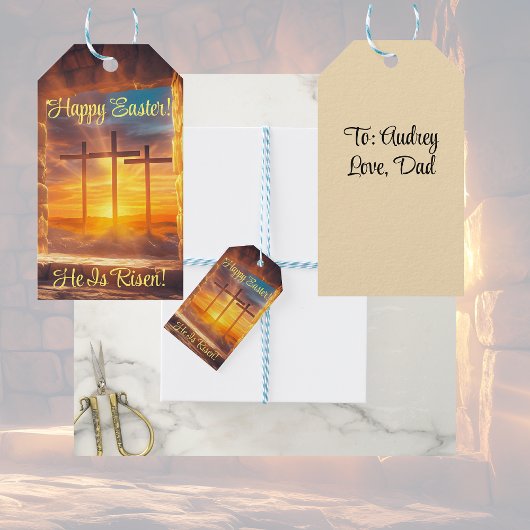 Pasen Opstanding Feest Geschenk Label Cadeaulabel