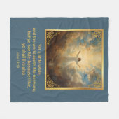 Pasen Opstanding Religieus Fleece Deken (Voorkant (Horizontaal))