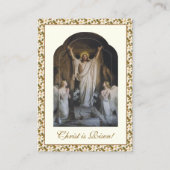 Pasen Opstanding van Christus Paschaal Gebed Visitekaartje (Voorkant)
