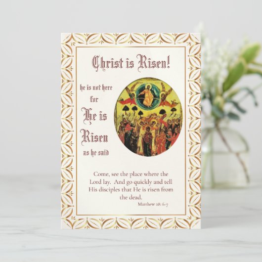 Pasen Orthodoxe Christelijke Hemelvaart Icoon (Staand voorkant)