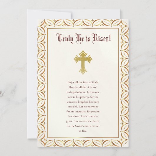 Pasen Orthodoxe Christelijke Hemelvaart Icoon (Achterkant)